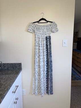 Jens Pirate Booty Small Maxi Dress Off Shoulder Gauzy Boho Resort Wear Vaction